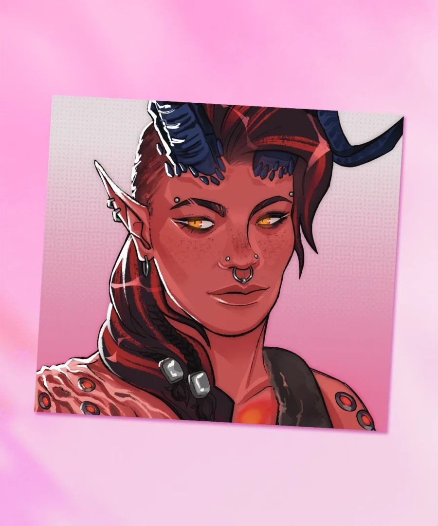 Print Portret Karlach Baldur's Gate 3