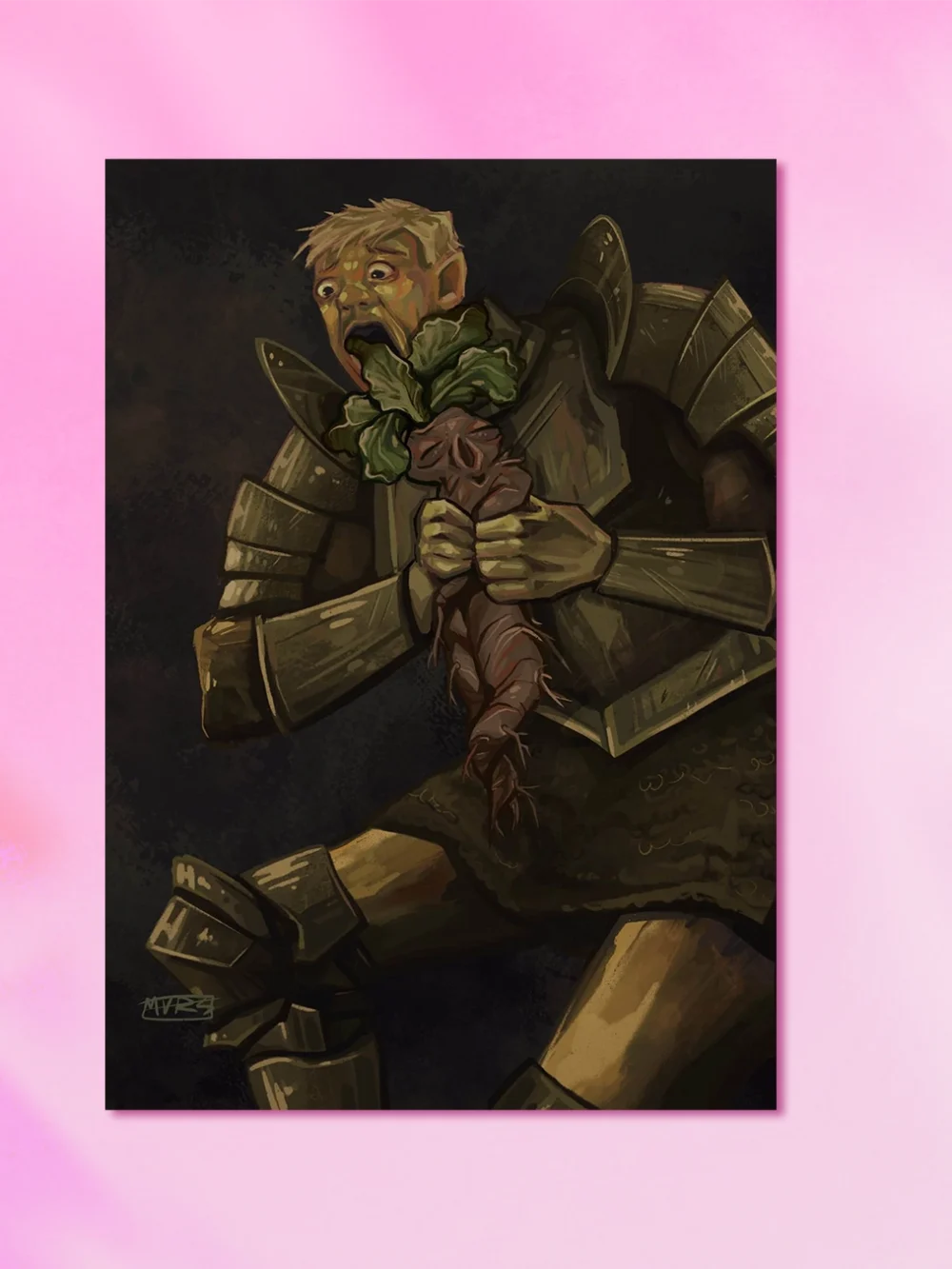 Print Laios pożerający mandragorę Delicous in Dungeon