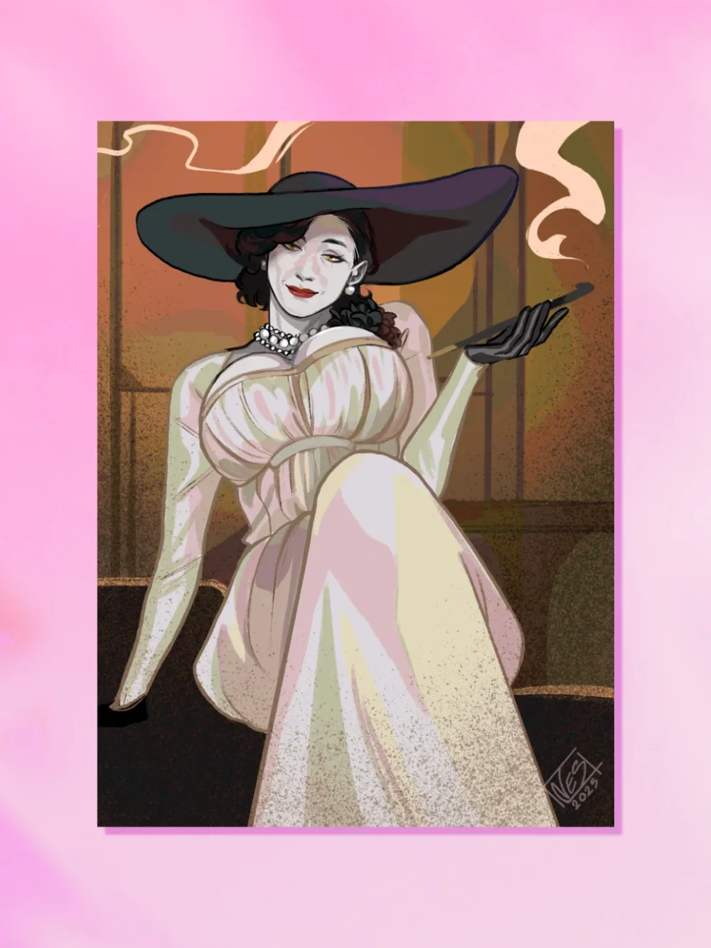 Print "Hrabina Alcina Dimitrescu" [Resident Evil]