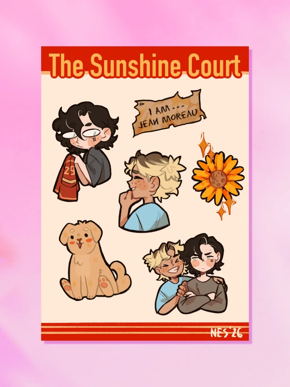Arkusz Naklejek The Sunshine Court All for the Game