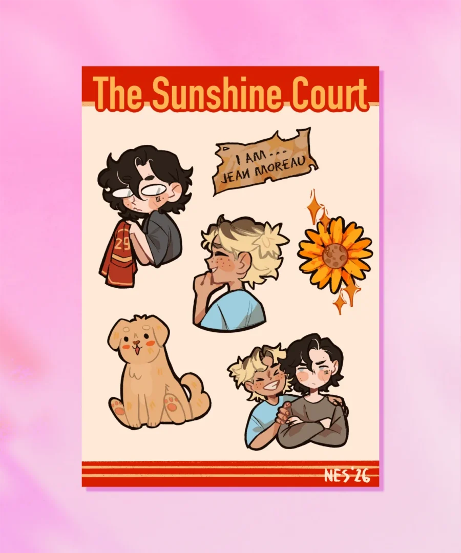 Arkusz Naklejek The Sunshine Court All for the Game Arkusz Naklejek The Sunshine Court All for the Game