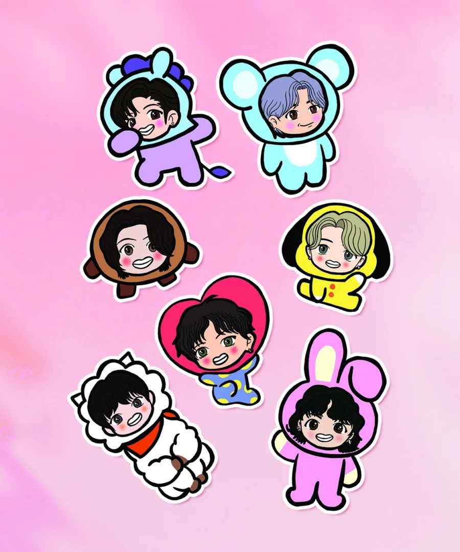 Naklejki Giga BTS Naklejki Giga BTS