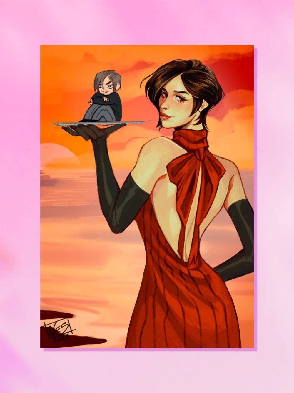 Print Ada z Leonem Resident Evil Print Ada z Leonem Resident Evil