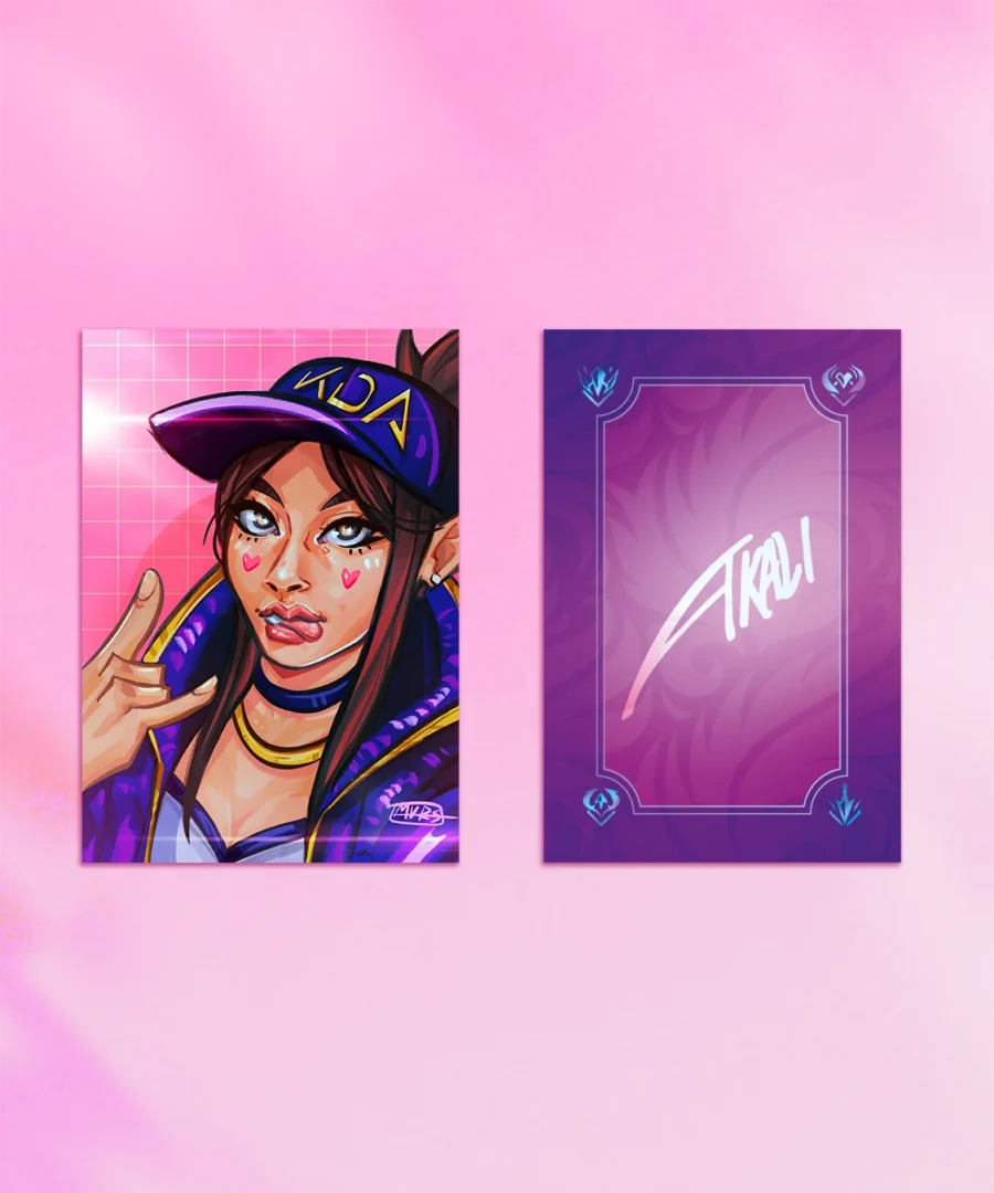 Fotokarta Akali K/DA League of Legends