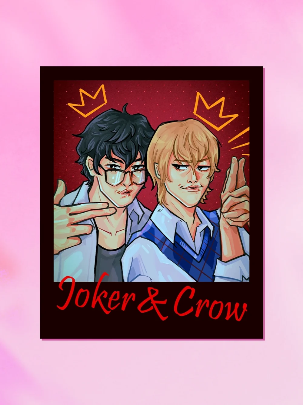 Polaroid Joker i Crow Persona 5