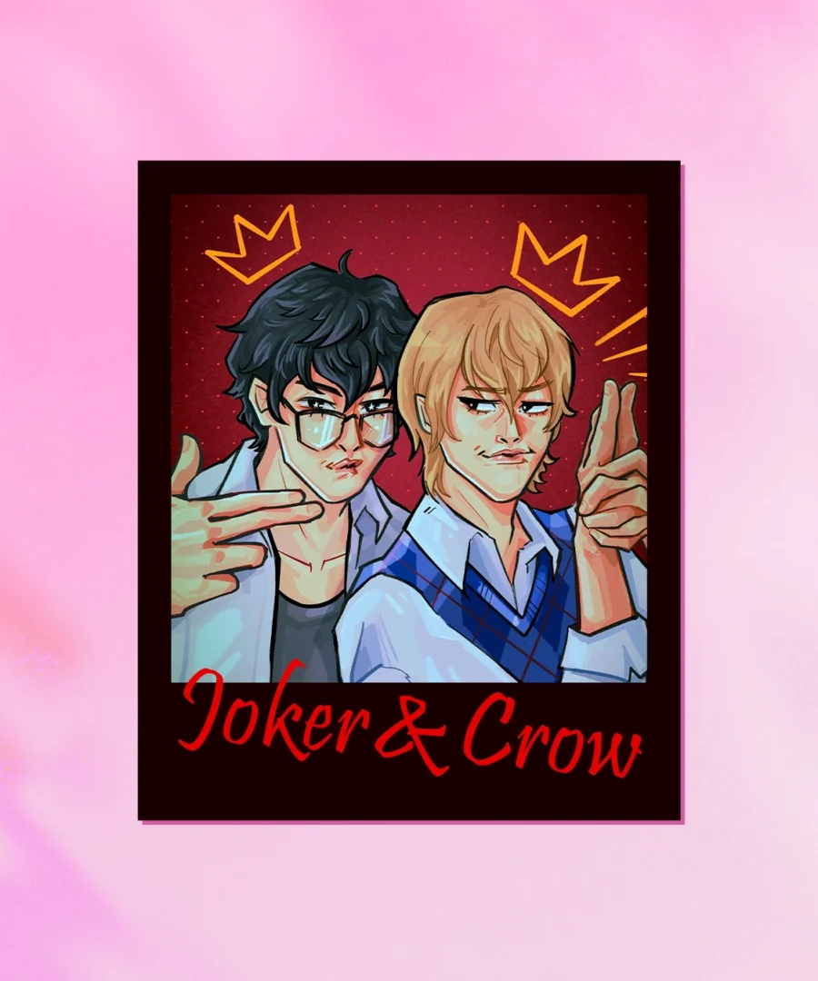 Polaroid Joker i Crow Persona 5