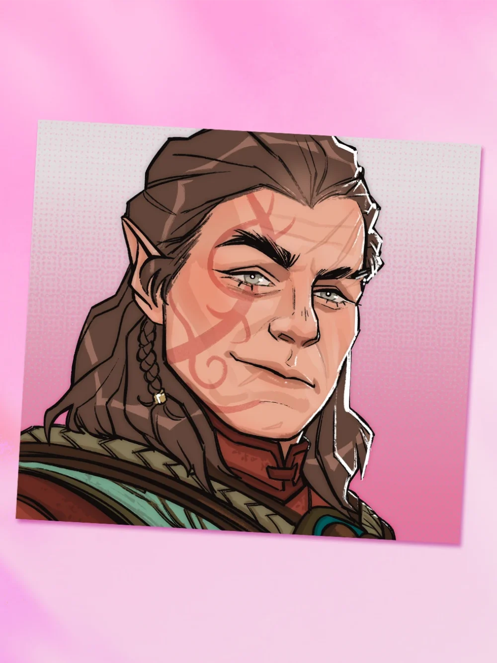 Print Portret Halsin Baldur's Gate 3