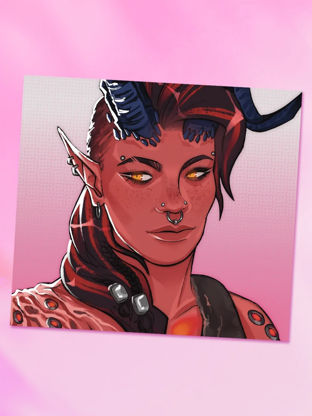 Print Portret Karlach Baldur's Gate 3