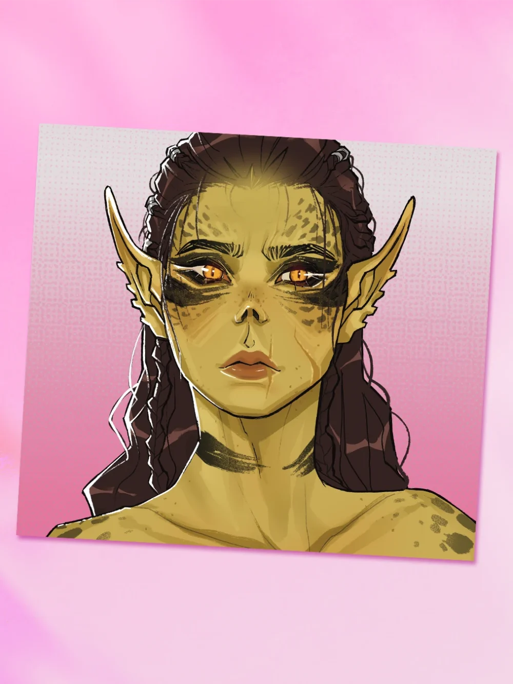 Print Portret Lae'zel Baldur's Gate 3