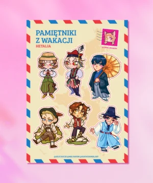 Arkusz Naklejek Pamiętniki z Wakacji Hetalia