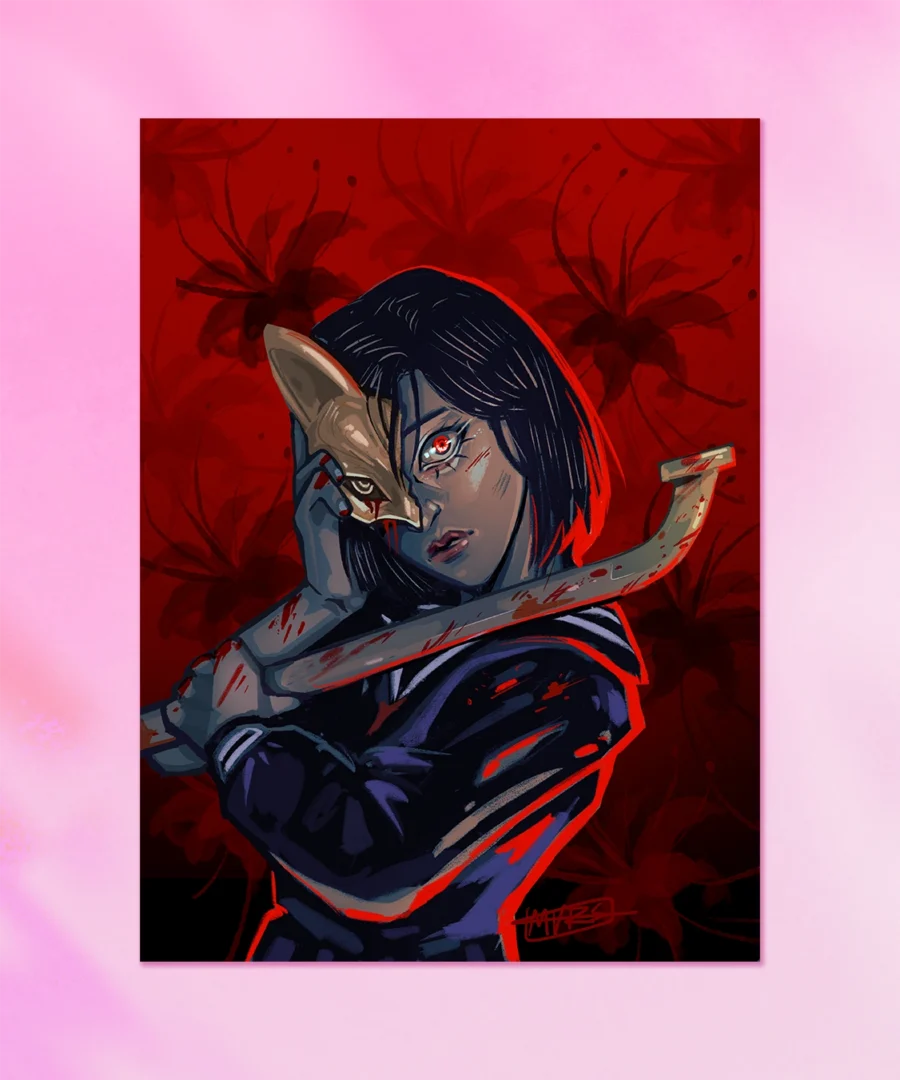 Print ze zdobieniami Hinako Silent Hill Print ze zdobieniami Hinako Silent Hill