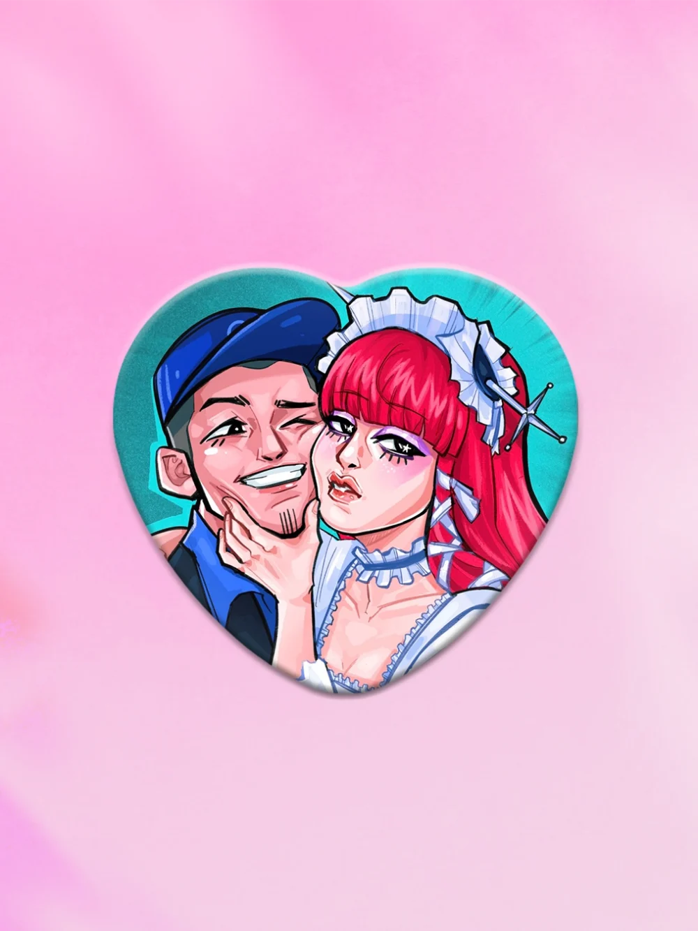 Przypinka serce Normik i Alternatywka Persona 5