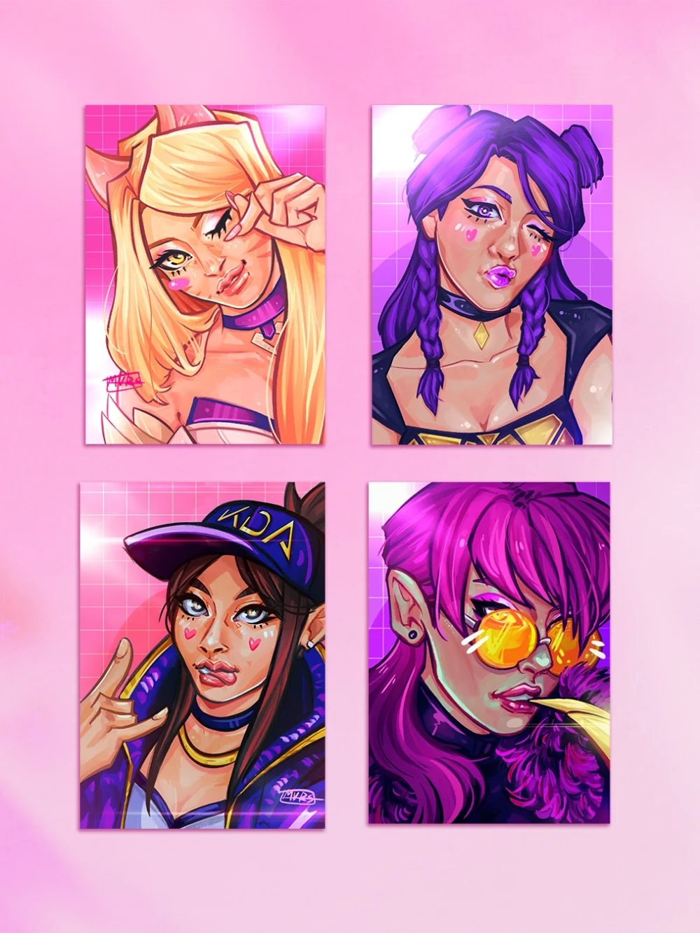 Fotokarty K/DA League of Legends Fotokarty K/DA League of Legends