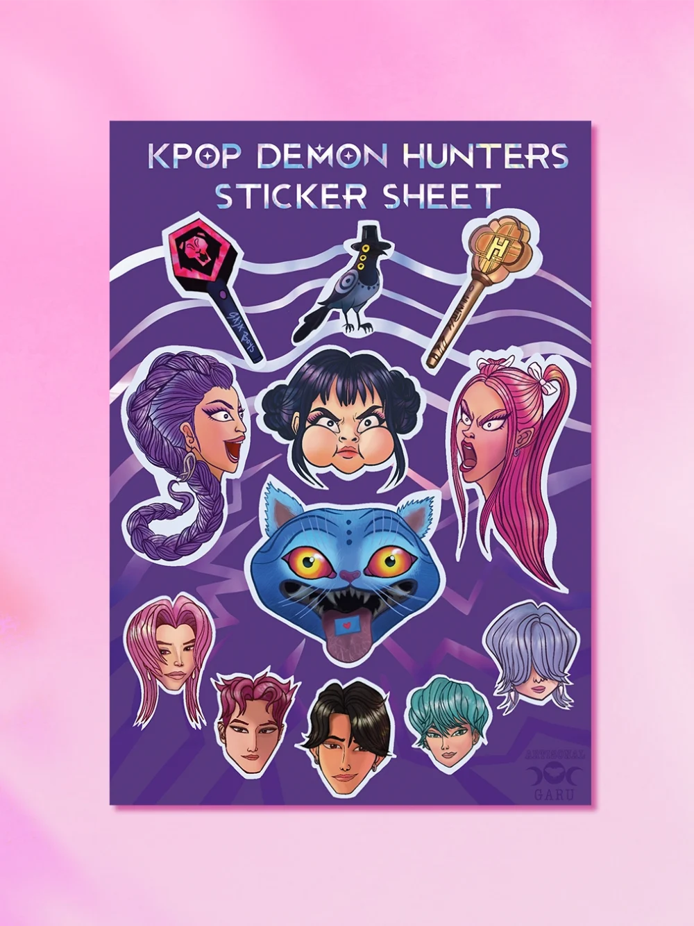 Sticker Sheet Kpop Deomn hunters