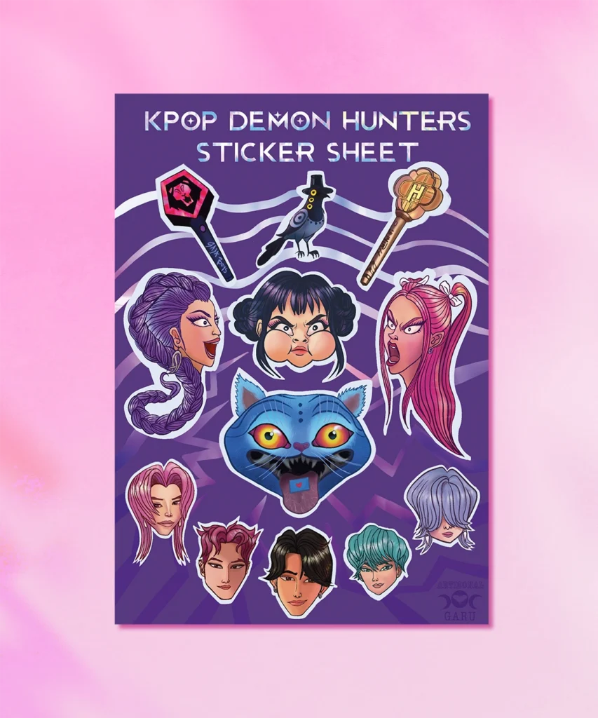 Sticker Sheet Kpop Deomn hunters