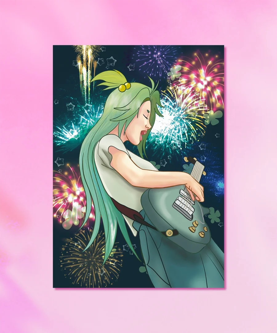 Print Lucky Cyan To Be Hero X