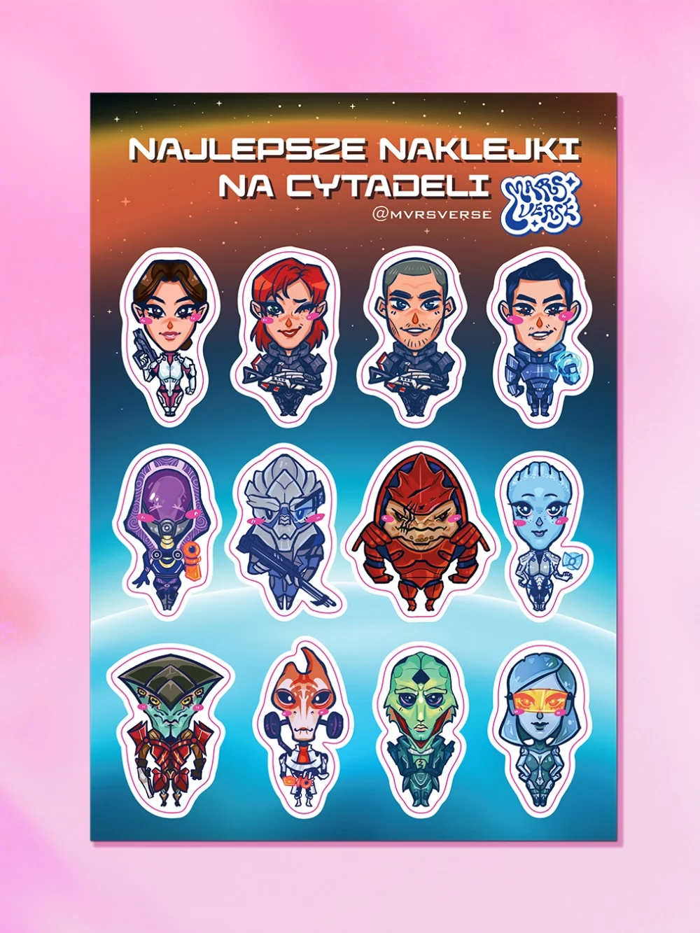Arkusz Naklejek Mass Effect