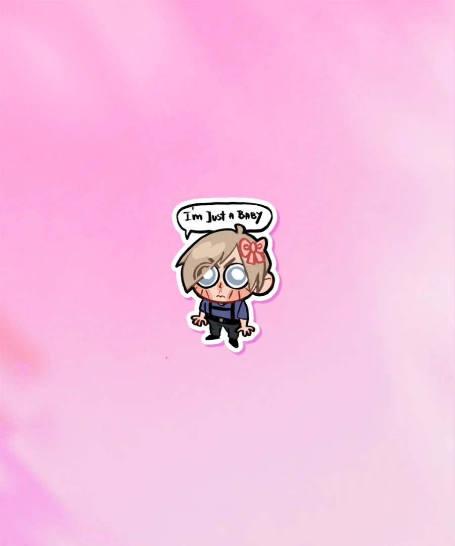 Naklejka Leon Baby Resident Evil Meme Set