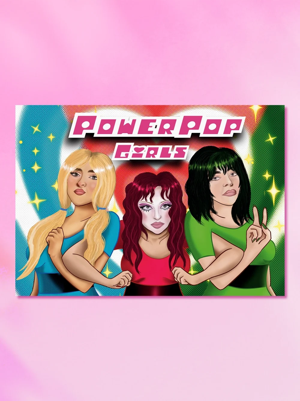 Print PowerPop Girl Sabrina Carpenter Chappel Roan i Billi Eilish Print PowerPop Girl Sabrina Carpenter Chappel Roan i Billi Eilish