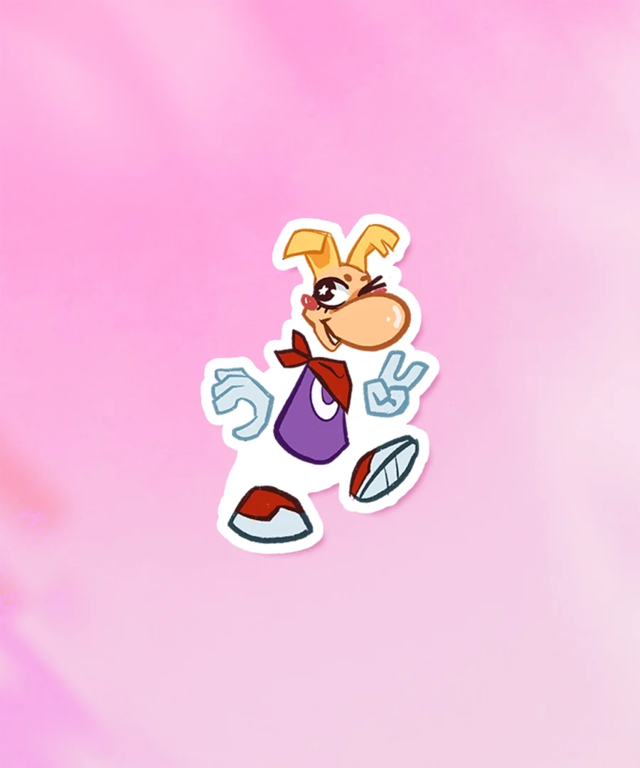 Naklejka Rayman Gry z kosza