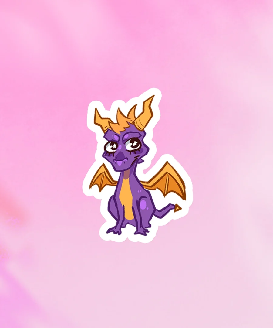 Naklejka Spyro Gry z kosza