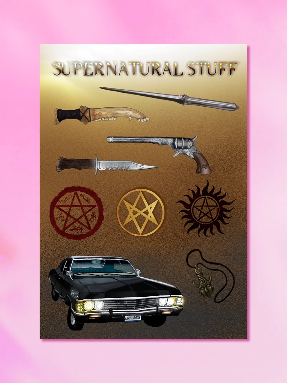 Arkusz Naklejek Supernaturalstuff