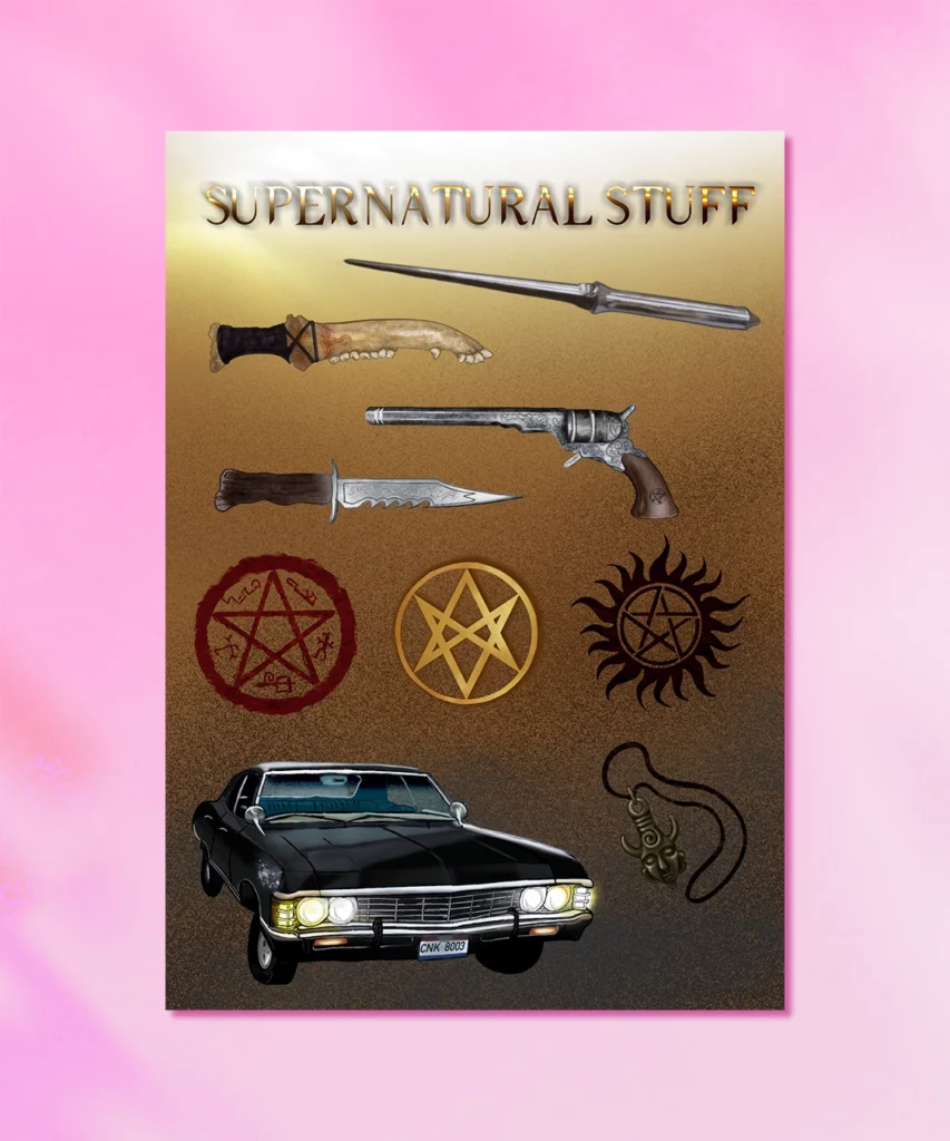 Arkusz Naklejek Supernaturalstuff