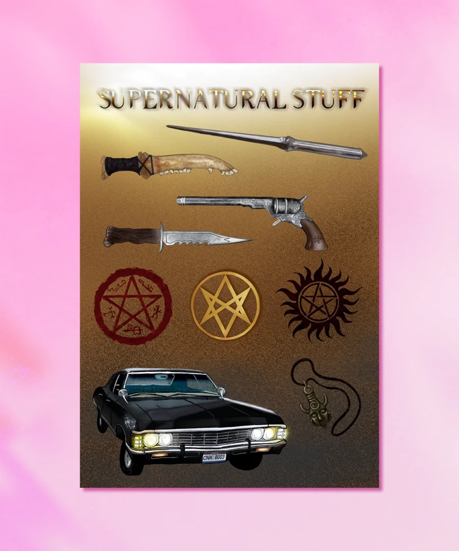 Arkusz Naklejek Supernaturalstuff Arkusz Naklejek Supernaturalstuff