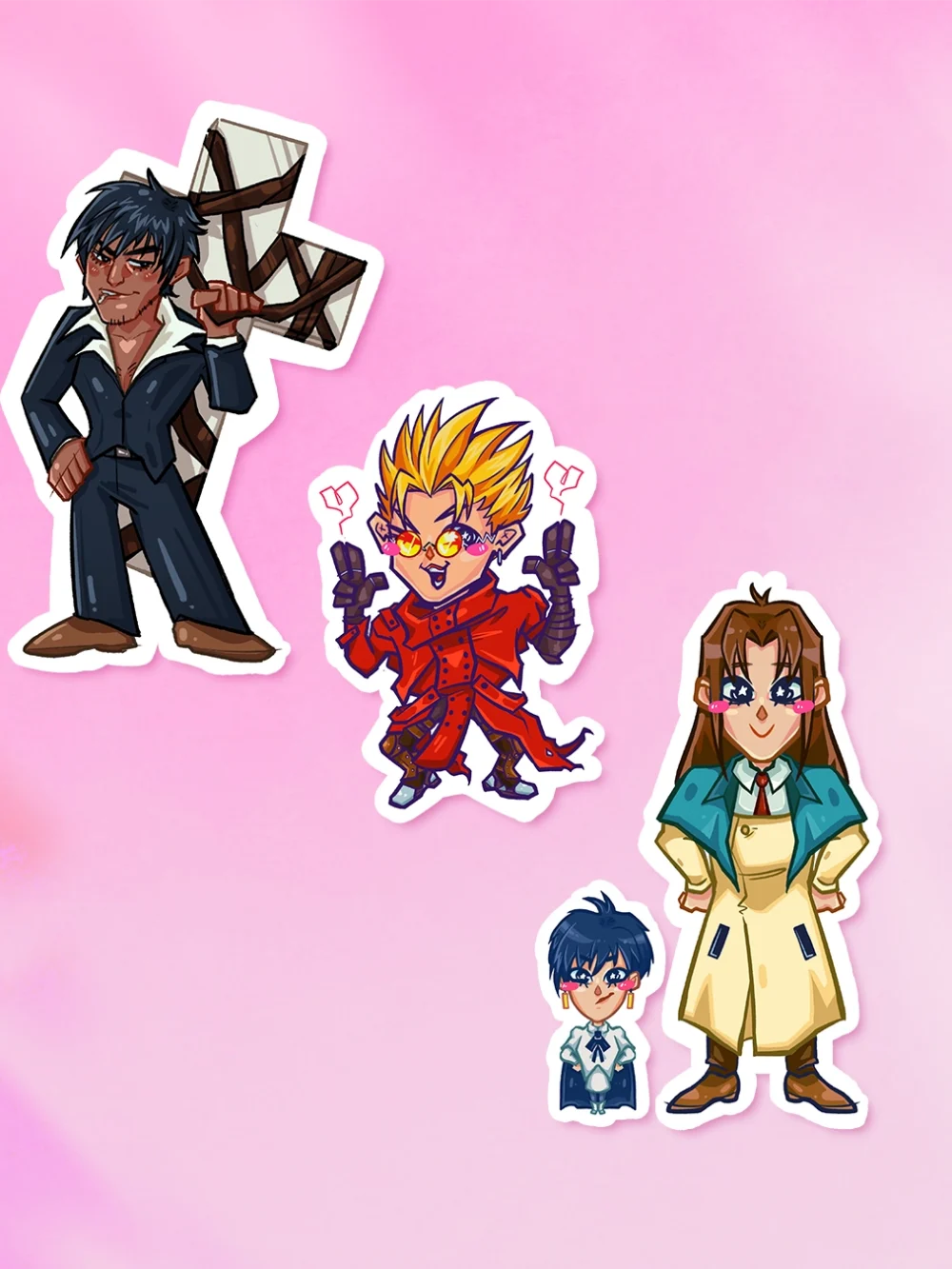 Naklejki Love and Peace Trigun Naklejki Love and Peace Trigun