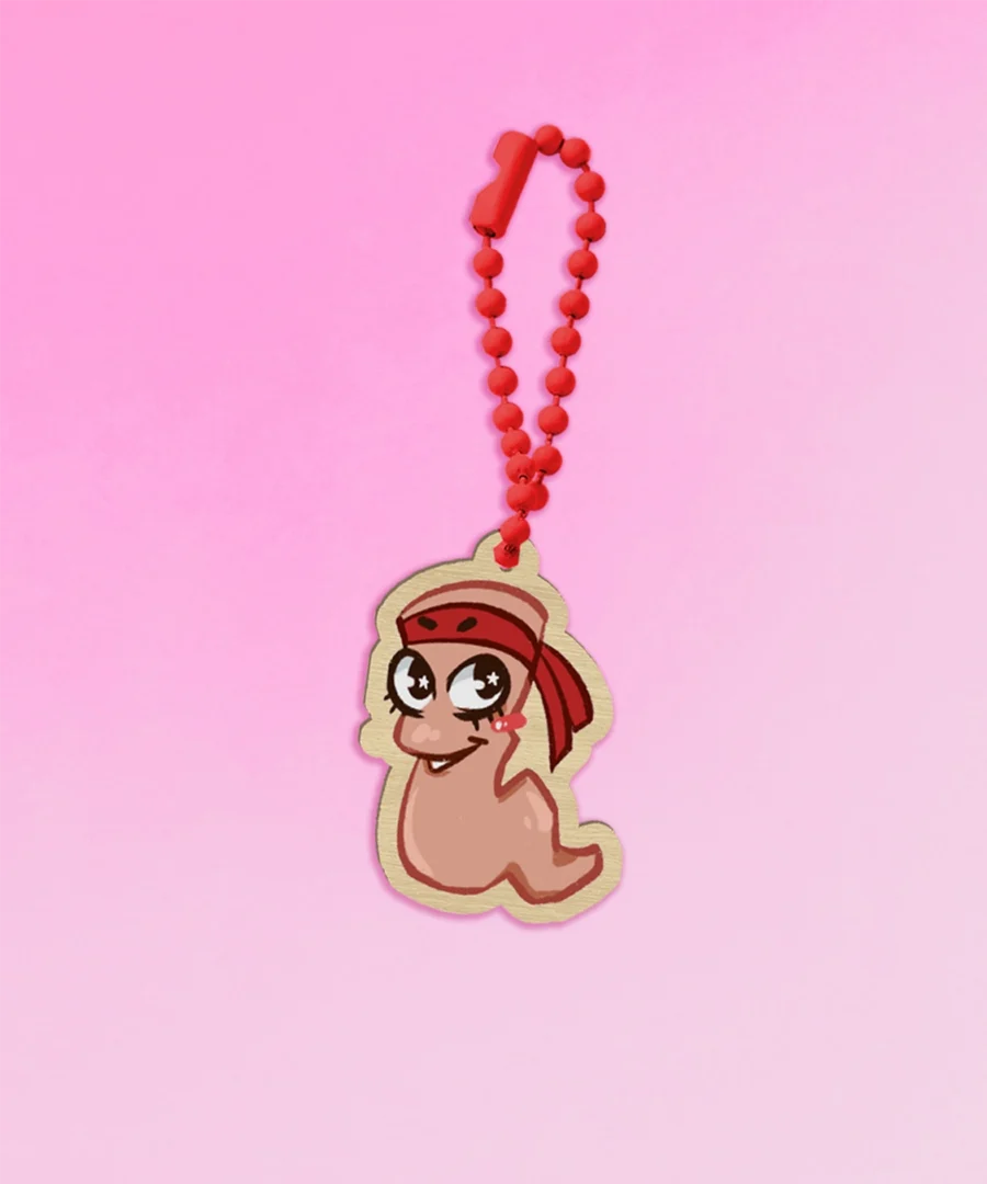 Worms Andicot Losowy Brelok Gry z Kosza gatcha
